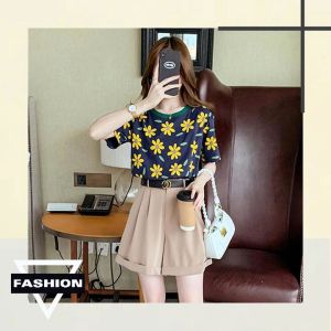 DMshoes  กำลังฮิต เสื้อยืดแฟชั่นผู้หญิง สไตล์น่ารักสดใส ลายสวยมาก ผ้านิ่มใส่สบาย งานคอกลมน่ารักๆ ใส่ใช้งานได้หลายโอกาส ราคาถูกสุดคุ้ม สายแฟชั่นต้องมีแล้วมั้ยย