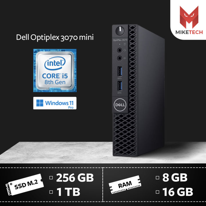 Dell Optiplex 3070 Mini 9th Gen Intel Hexa-Core-i5 16GB RAM 256GB SSD ...