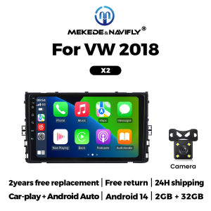 MEKEDE Android 14 Car Radio for Volkswagen Passat Golf MBQ Polo B5 B6 Plus T-Cross Zoals T-Kruis T-Roc Tharu Sagitar 2018-2020
