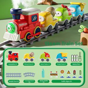 QIMINGXING | Electric Steam Magnetic Educational Toy Train