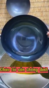 Chảo Thép Chống Dính Chất Liệu Thép Carbon Tôi Sẵn Chịu Nhiệt Cao An Toàn 40 cm