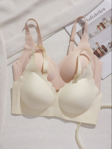 Invisible Seamless Bra Comfortable Gathering Supporting Preventing Sagging Summer Thin Breathable