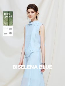 BEIQIANI | Relaxed Elegant Lyocell Tied Top