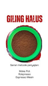 Biji kopi arabika malabar kualitas komersil berat 1kg