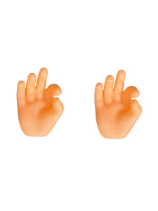 2pcs Fun Creative Thumb And Toe Hooks Bathroom Cute Storage Rack Ok Hand Suction Cup Storage Toothbrush Rack Thread Organizer