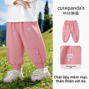 CUTEPANDAS | Quần Thể Thao Mùa Xuân Cho Bé Gái