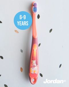 ⚡ส่งของทุกวัน ⚡[เซตคู่สุดคุ้ม] Jordanแปรงสีฟันเด็กStep3 แพ็คคู่ (6-9 ปี) + ยาสีฟัน Step 2 กลิ่นองุ่น หรือ กรีนแอปเปิ้ล