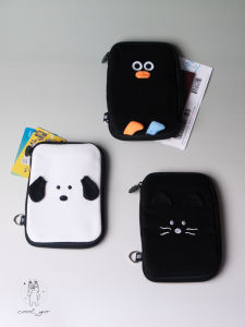 Cute Toast Travel Document Bag Portable Handheld Luggage Storage Pouch for Studying Abroad Business Trips And Passport
