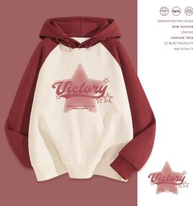 Thickened Fleece Hooded Sweatshirt for Girls Autumn Winter Base Layer Top Childrens Clothing Cotton Cartoon Casual Style