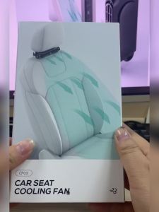 [Vktech] Lamotor 3-Speed Adjustable Car Interior Rear Headrest Fan 2Pcs for Refreshing Airflow