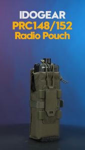 IDOGEAR Tactical Radio Pouch for PRC148/152 Walkie Talkies Holder MOLLE MBTR Tilt-Out Tactical Sports Bag 35120