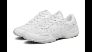 White Cheerleading Shoes for Girls Lightweight Competition Cheer Shoes Kids Cheer Sneakers Youth Dance Shoes