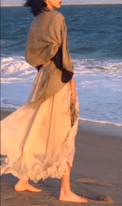 Clearance Sale Fairy Tale Long Skirt Elastic Waist Mesh Big Flounce Earlet Wave Edge Vacation Style High Waist Loose Fit Dress