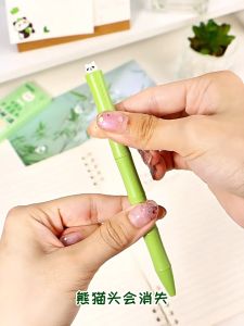 Papeterie - 4 Pcs Panda Gel Pen 0.5 Neutral Pen Quick Dry High Appearance Student ST Brush Pen Question Black Pen