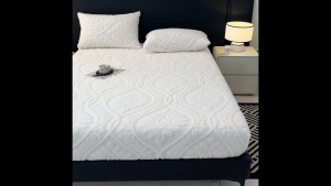 Jacquard Taffle Bed Sheet Milk Fleece Bed Sheet High Quality Fitted Bed Sheet Soft Comfortable