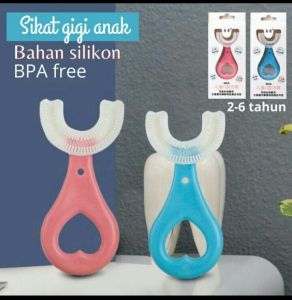 sikat gigi anak bentuk U silikon/sikat gigi anak