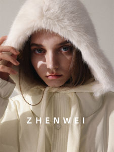 หมวกไหมพรมขนสัตว์แบบสวมหัวใหญ่สำหรับผู้หญิง หมวกบาราคลาฟ่า ขนสัตว์เทียมสีขาว หมวกไหมพรมขนนุ่มสำหรับการท่องเที่ยว