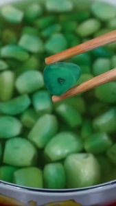 Tỏi xanh ngâm giấm Tỏi ngọc bích lên men tự nhiên rất ngon và bổ dưỡng – hũ 400g