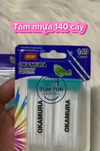 Combo 12 Vỉ Tăm Nhựa Okamura 140 Cây – Hàng Nhật Dẻo Bền Siêu Tiết Kiệm