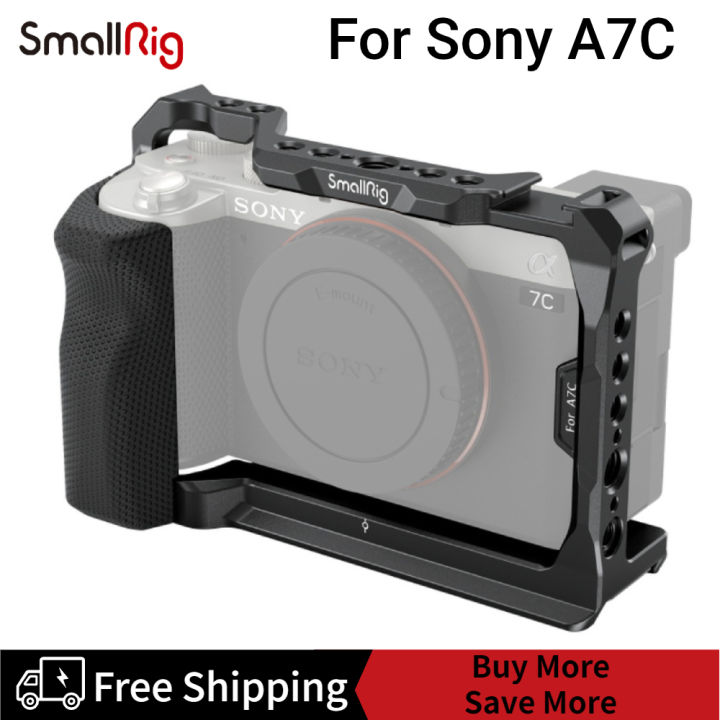 SmallRig Lồng A7C có tay cầm bằng silicon bên hông Tấm đế Arca Swiss cho Sony A7C 3212