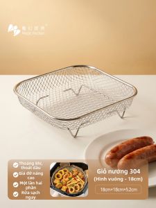 MAGIC KITCHEN | Vỉ Nướng Dễ Làm Sạch Bằng Thép Không Gỉ 304 Dành Riêng Cho Máy Chiên Không Dầu