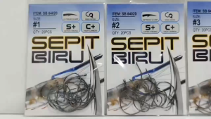 FIXORY SEPIT BIRU HIGH CARBON PRAWN HOOK ( SB-64020 )