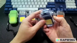 Mini COB Light with Lighter Torch Flashlight Waterproof Plasma Dual Arc Lighter USB Rechargeable