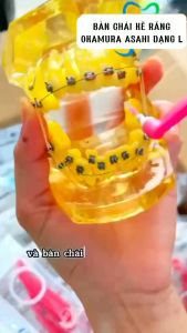 Bàn Chải Kẽ Răng Okamura Asahi Dạng L Dành Cho Người Niềng Răng Nhật Bản - Túi 6 Cái