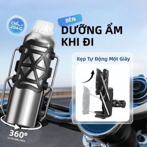 Đa Năng Thích Ứng Xe Máy Cốc Chống Sốc Điều Chỉnh 360 Gắn Bình Nước Cho Xe Đạp Cố Định Bình Nước Lồng
