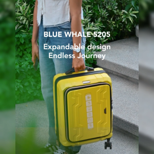 LEGEND WALKER Blue Whale 5205 Yellow (Zipper Type) - TSA luggage