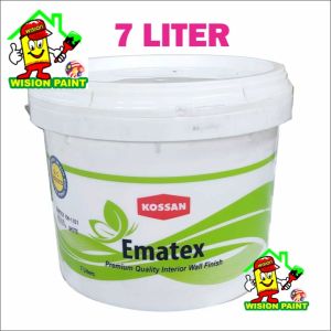 7L KOSSAN PAINT EMATEX EMULSION PREMIUM QUALITY INTERIOR WALL FINISH  CAT RUMAH EASY CLEAN