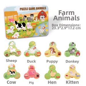 Educational Animal Matching Puzzle Toys