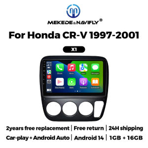 Wireless Carplay Car Radio 2G+32G 4-Core For Honda CRV CR-V 1995 1996 1997 - 2001 Android 15 Navigation GPS Intelligent Systems