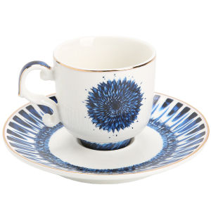 Elegant Retro Ceramic Coffee & Tea Set 6 Pieces