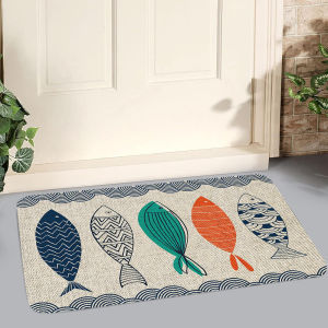 VIKAMA Simple Small Fish Entry Carpet Dirt-Resistant Wear-Resistant Kitchen Floor Mats Entryway Door Mats Home Decoration
