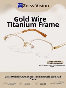 lashion | Luxury Old Money Style Titanium Half-Rimmed Glasses