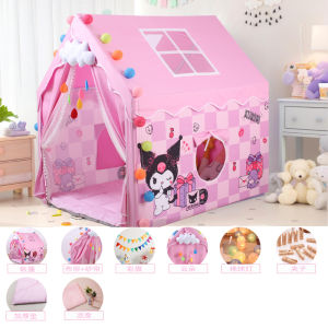 Childrens Portable Tent Game House Birthday Gift Girls Bedroom Princess Kitty Cat Castle Playhouse Fabric Tents for Kids