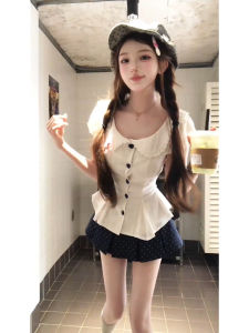 PEIZIXUAN | French Academy Style White Dress