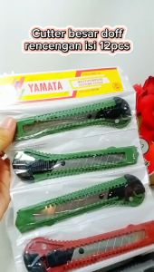 Pisau cutter besar murah bagus isi 12 pcs