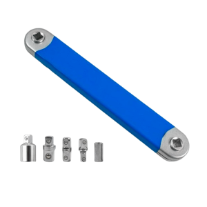 6-in-1 Professional Zero Offset Extension Wrench Dual-purpose Impact Ratchet Converte Home Car Repair Tools with Quick Sleeve