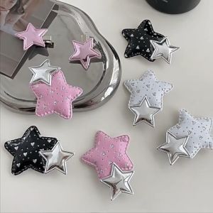 SP Fashion Life 1Pair Star Hair Clips for Girls Simple Bangs Side Hairpin Cute Hair Accessories 儿童星星发夹 发夹 百搭夹子 刘海夹 碎发夹 可爱发夹 女童发夹