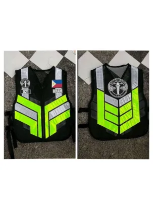 REFLECTORIZED RIDERS SAFETY VEST (Plain or with logo)