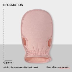 SHUANGNIU | Home Use Powerful Scrubbing Gloves for Men and Women with Pain-Free Back Gray Coarse Sand