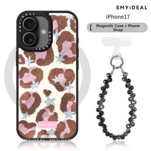 Smyideal | Magnetic Cell Phone Case Pink Leopard Print