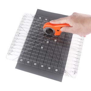 1Pcs Scale Slotted Quilting Ruler Acrylic Fabric Strip Cutting Sewing Patchwork Template Arts Crafts Supplies Tools