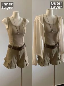 LANMENGYA | Bra Padded Strap Brown Tank Top for Summer Exercise Yoga