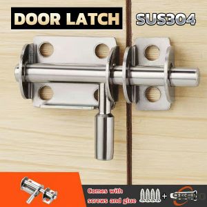 Seeko Stainless Steel Door Latch Solid Sliding Bolts Latch Hasp Home Hardware Gate Safety Door Lock