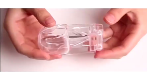 Transparent Pill Cutter Box Rectangular Portable Drug Box Tablet Cutter Splitter Medicine Pill Storage Boxes