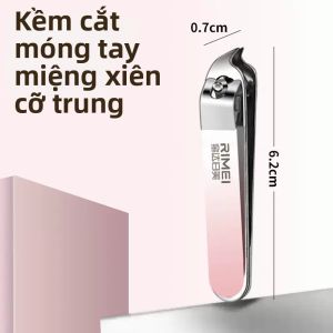 Bộ Chăm Sóc Móng Tay với Kéo Cắt Móng và Dụng Cụ Lấy Tai RIMEI