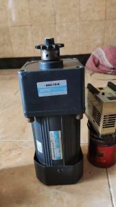 AC Dinamo Motor Gearbox 200W 3Phase 380V Ratio 1:15 SpeedOutput 110Rpm Induction Motor 6IK200GU-S3F